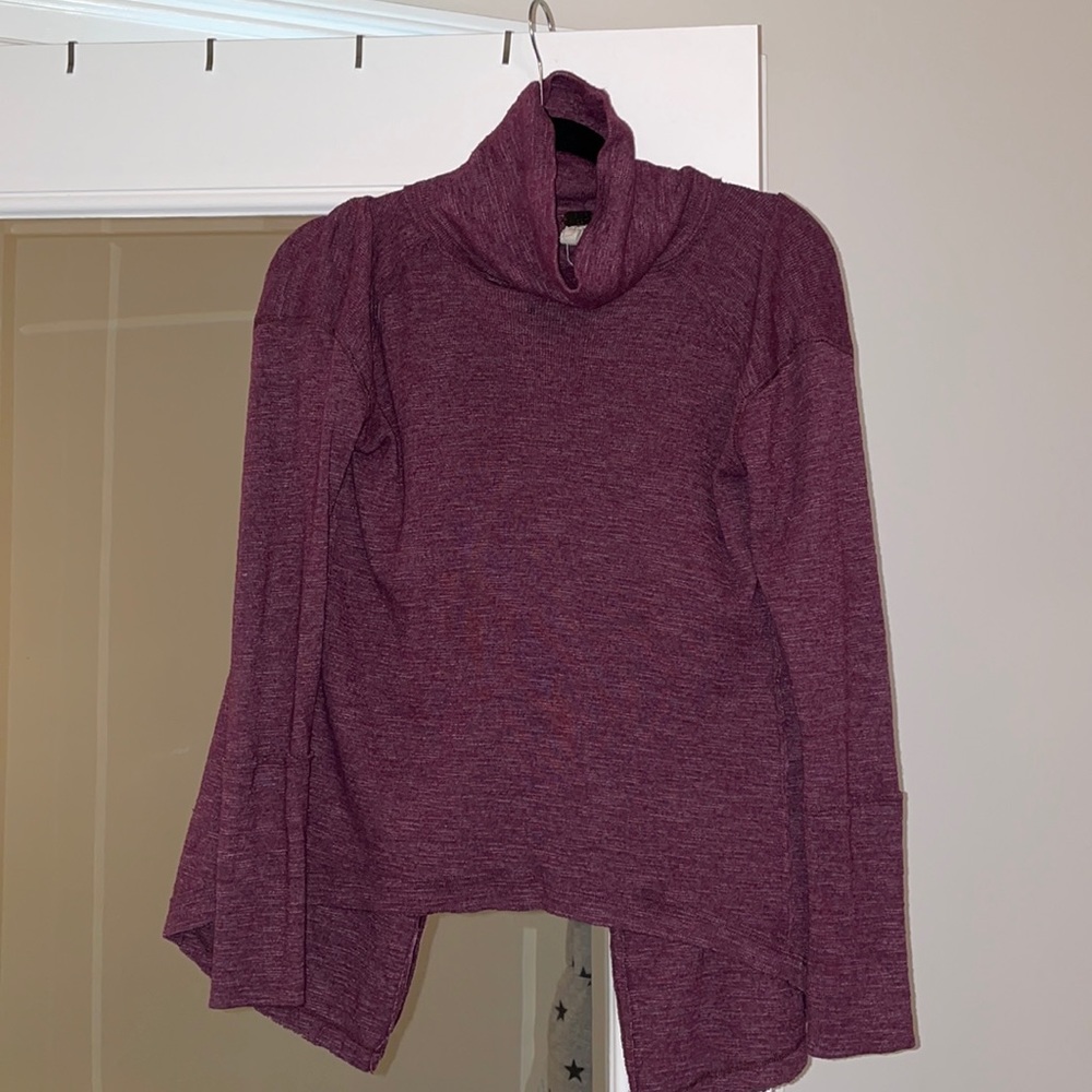 Free People open back long sleeve top